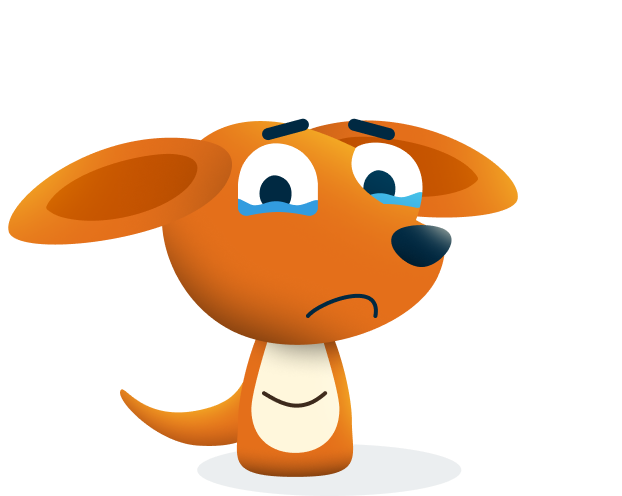 Roo looking sad