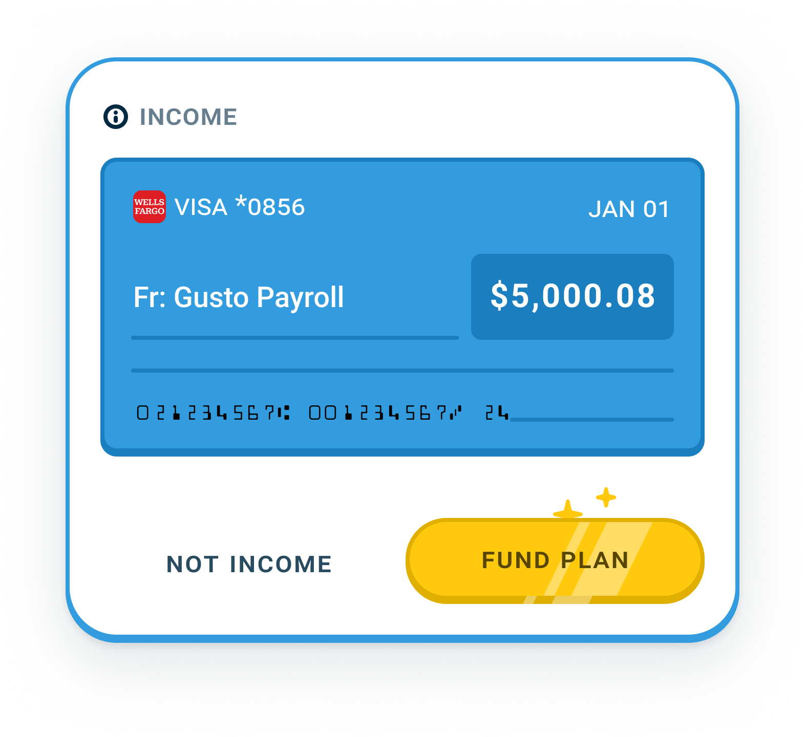 Income card